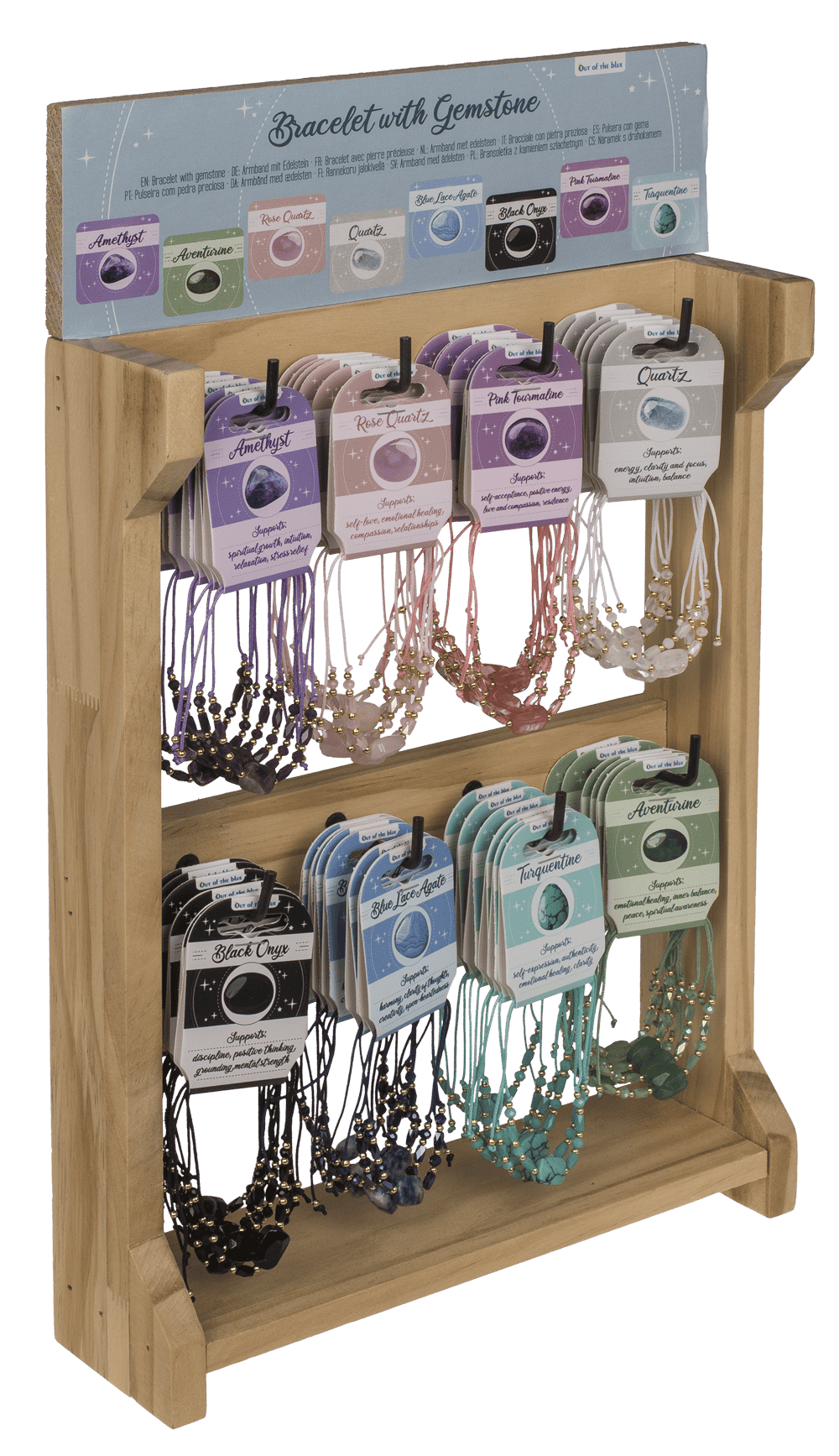 Crystal bracelet with gemstone, Crystal Dreams,