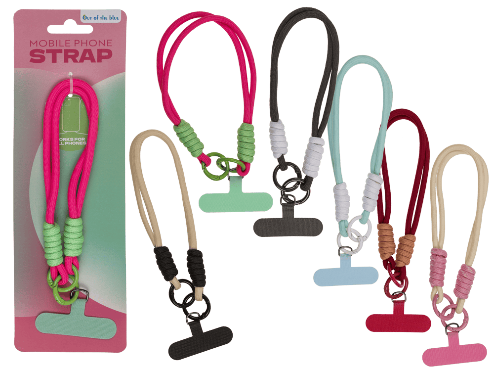 Universal mobile phone chain with insert tag,