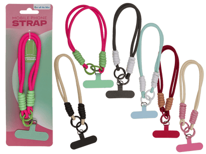 Universal mobile phone chain with insert tag,
