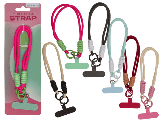 Universal mobile phone chain with insert tag,