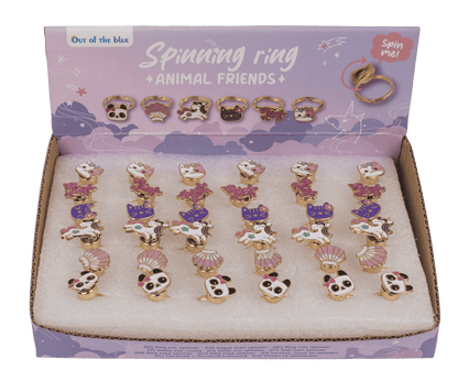 Ring with spinner, Animal Friends,