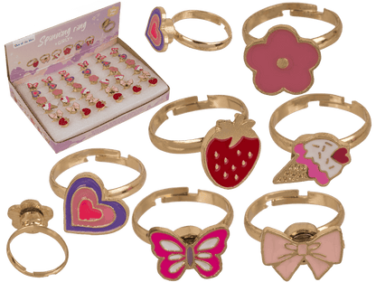 Ring with spinner, Girly,