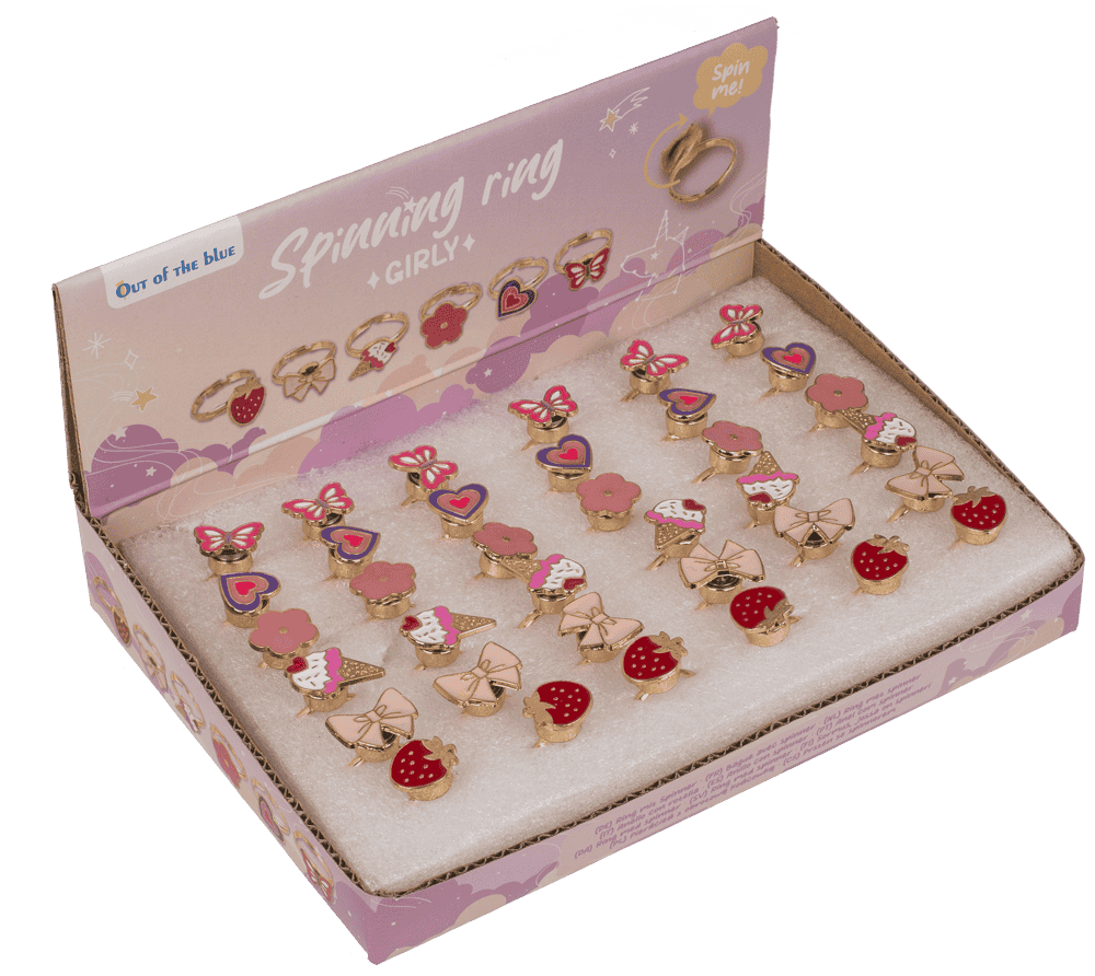 Ring mit Spinner, Girly,