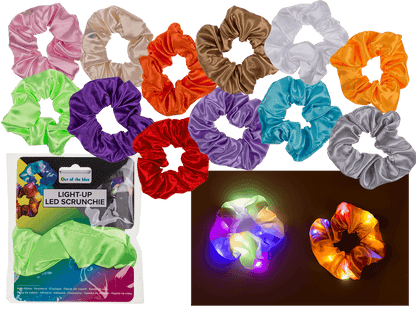 Textile Hair Ribbon, Scrunchie with LED