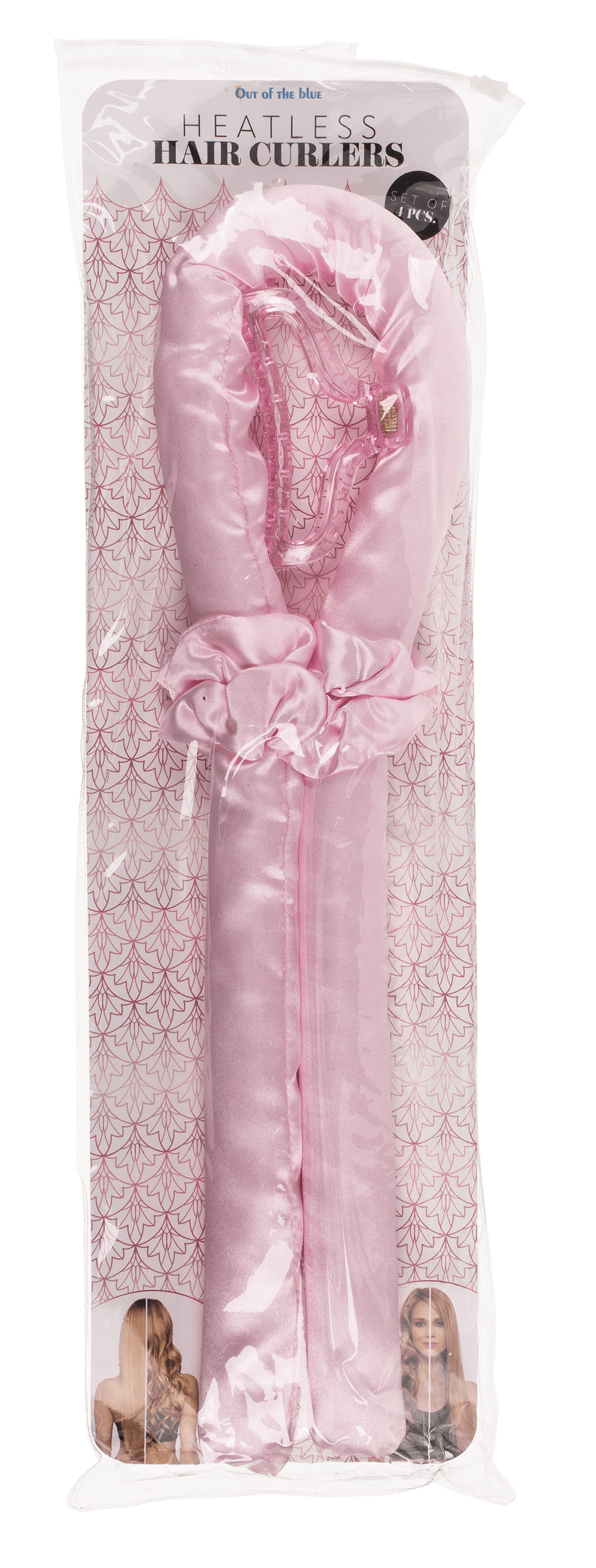 Heatless Hair Curlers. Pink,