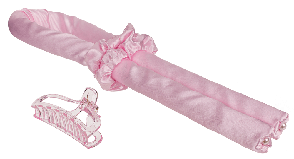 Heatless Hair Curlers. Pink,