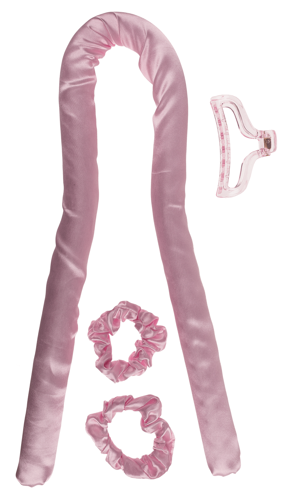 Heatless Hair Curlers. Pink,