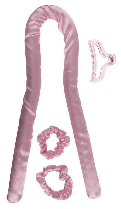 Heatless Hair Curlers. Pink,