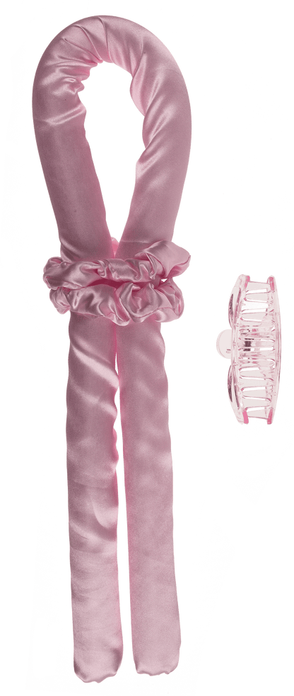 Heatless Hair Curlers. Pink,