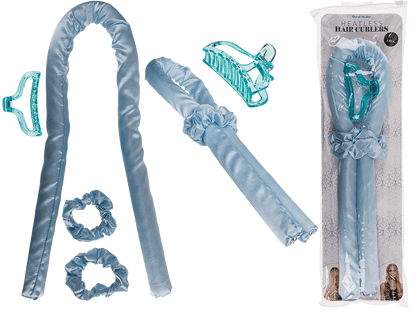 Heatless Hair Curlers. Blue,