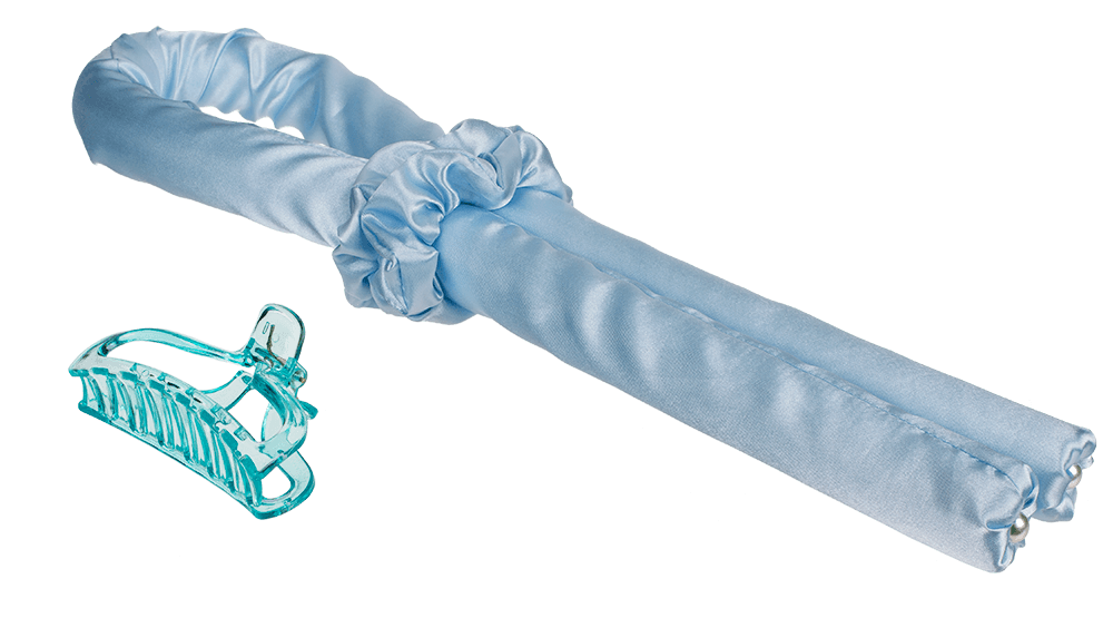 Heatless Hair Curlers. Blue,