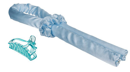 Heatless Hair Curlers. Blue,