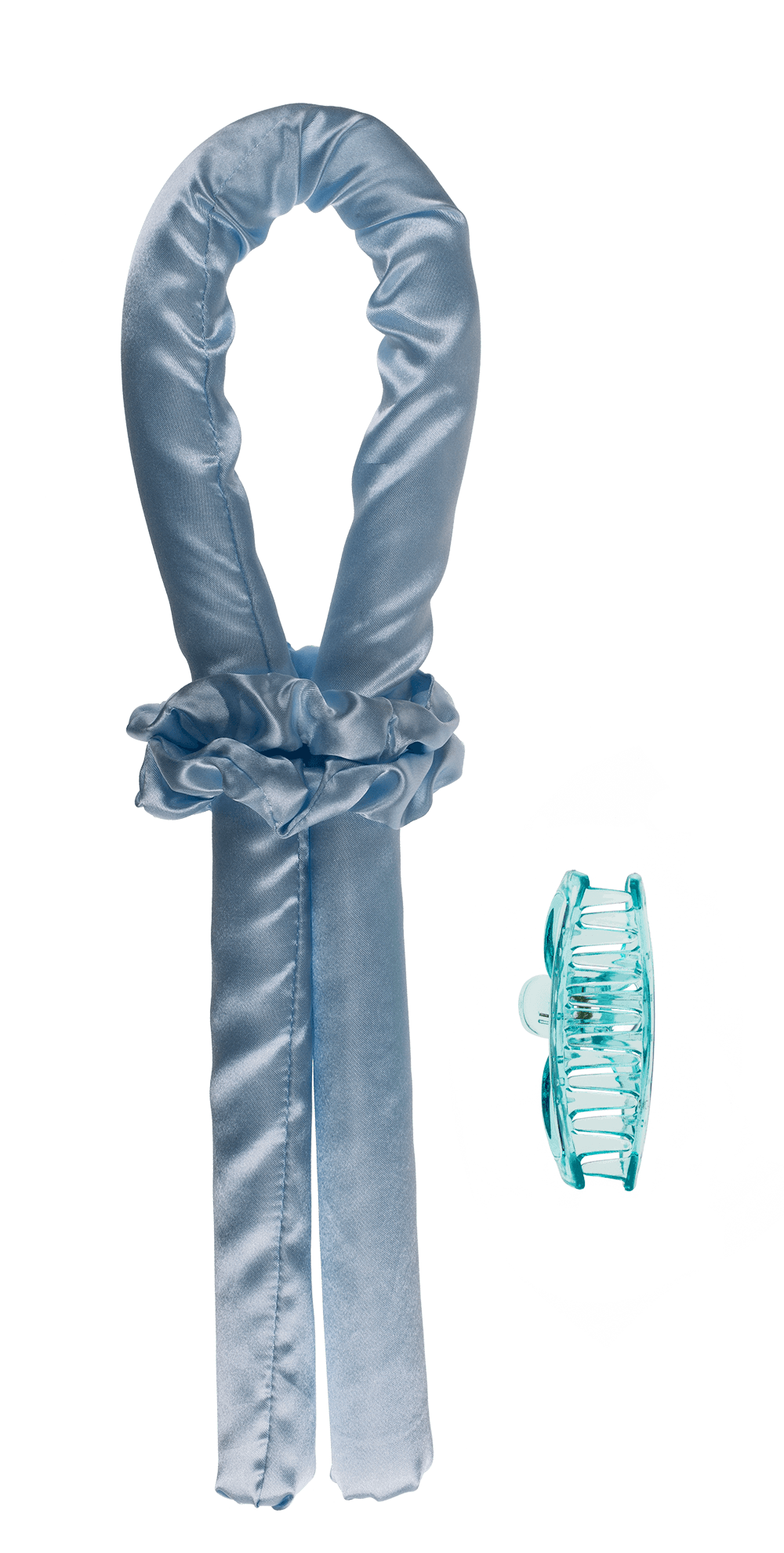 Heatless Hair Curlers. Blue,