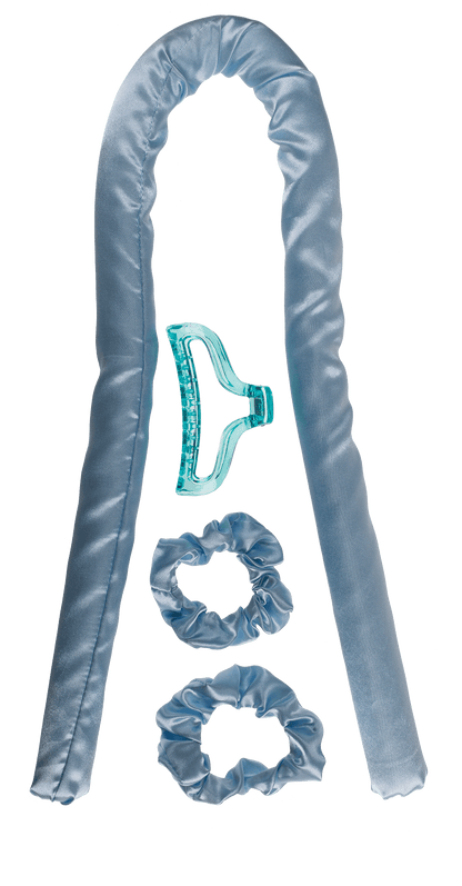 Heatless Hair Curlers. Blue,