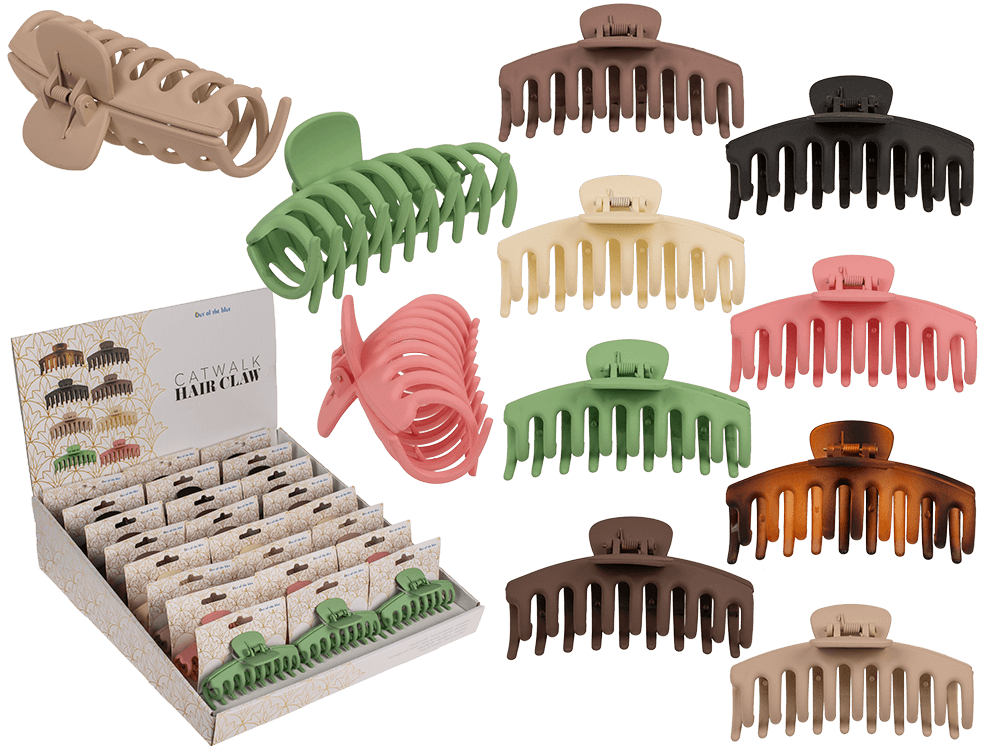 Catwalk Hair Claw, round, approx. 10 cm,