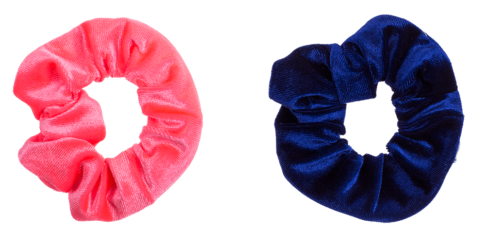 Textile Hair Ribbon, Scrunchie with Zipper Bag,