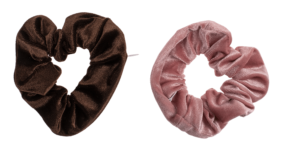 Textile Hair Ribbon, Scrunchie with Zipper Bag,