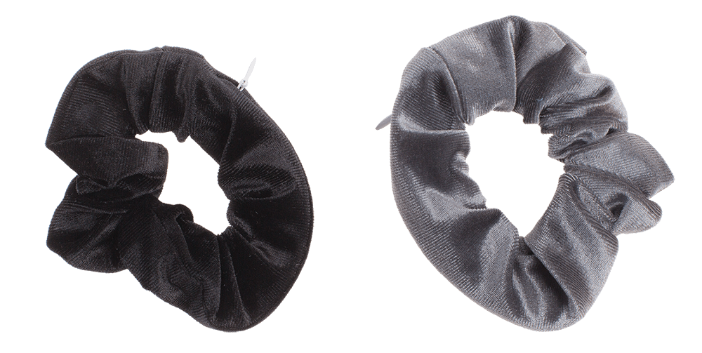 Textile Hair Ribbon, Scrunchie with Zipper Bag,