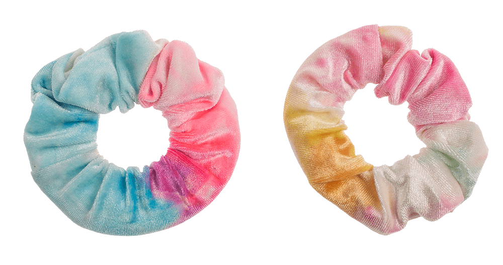 Textile Hair Ribbon, Scrunchie with Zipper Bag,