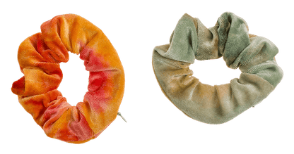 Textile Hair Ribbon, Scrunchie with Zipper Bag,