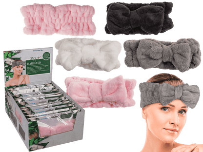 Textile Hairband, Fluffy Bow,
