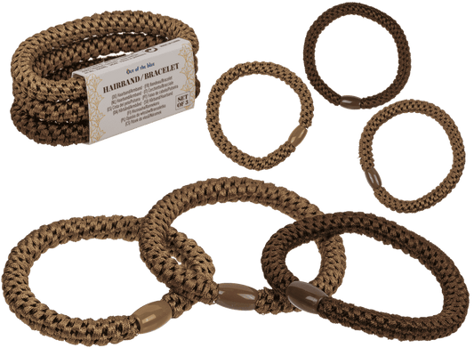 Textile hairband/bracelet, Natural,