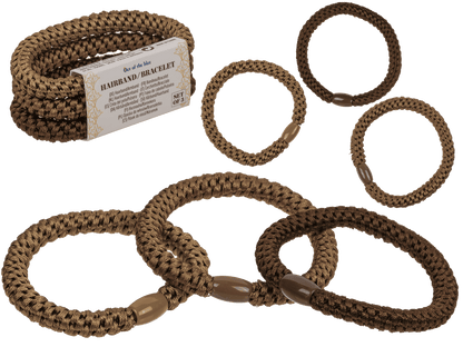 Textile hairband/bracelet, Natural,