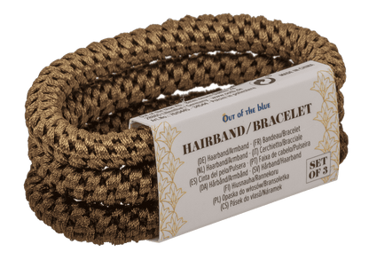 Textile hairband/bracelet, Natural,