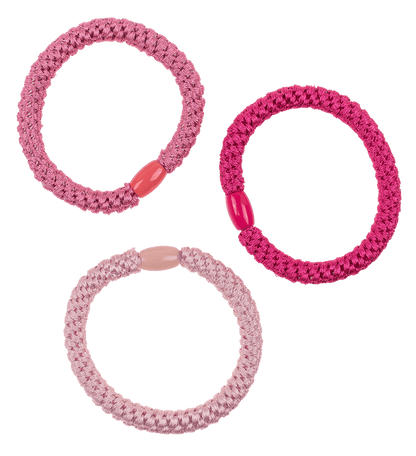 Textile hairband/bracelet, Pink Shades