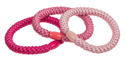 Textile hairband/bracelet, Pink Shades