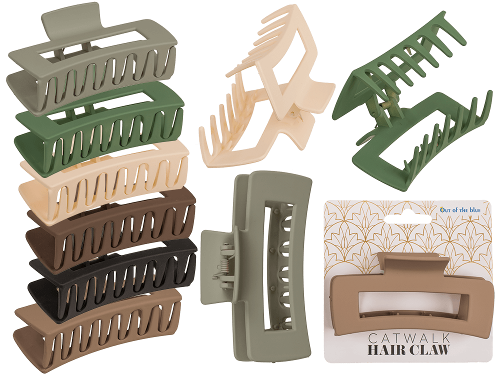 Catwalk hair claw, angular,