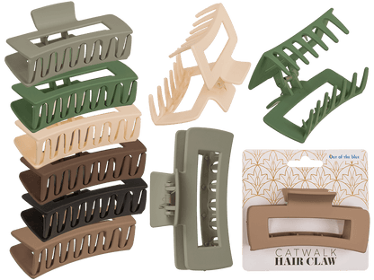 Catwalk hair claw, angular,