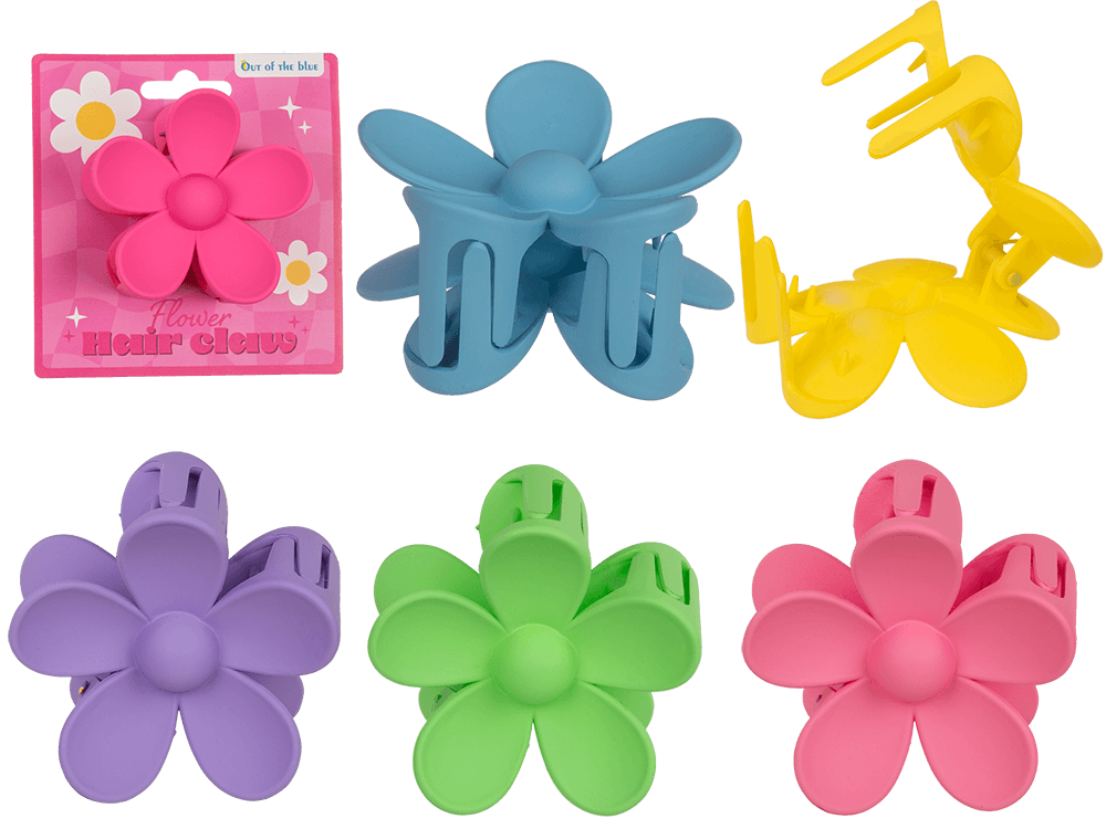 Hair claw, Flower,