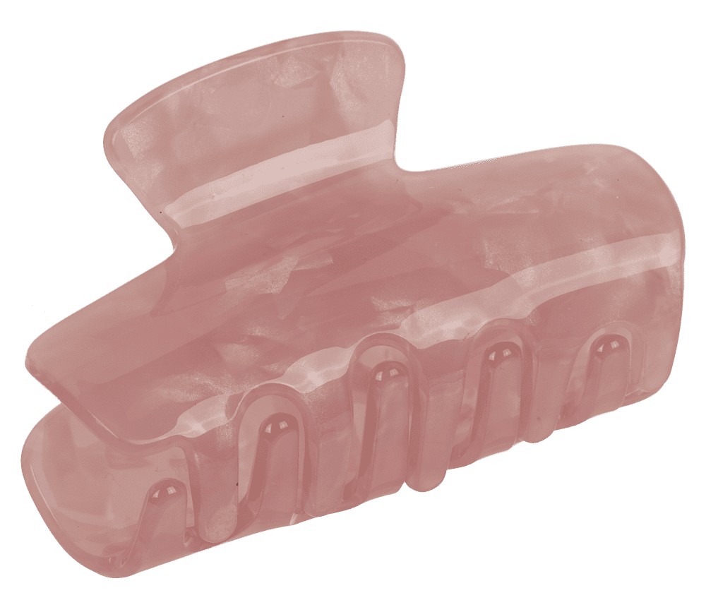 Acrylic hair claw, round, 6 cm,