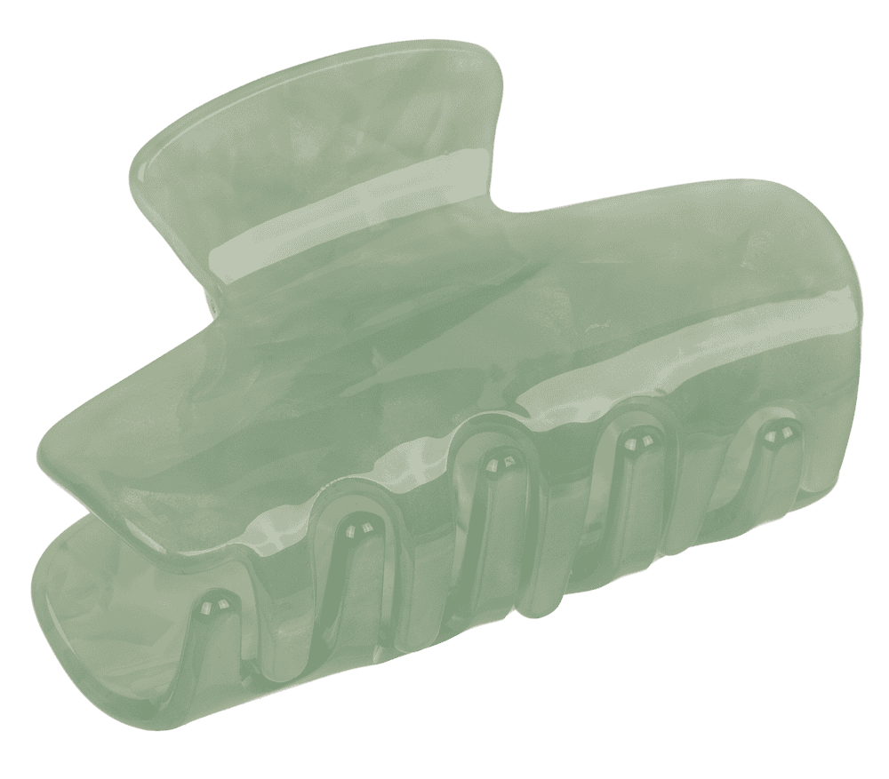 Acrylic hair claw, round, 6 cm,