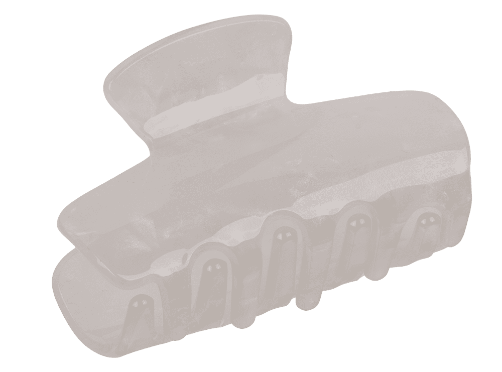 Acrylic hair claw, round, 6 cm,