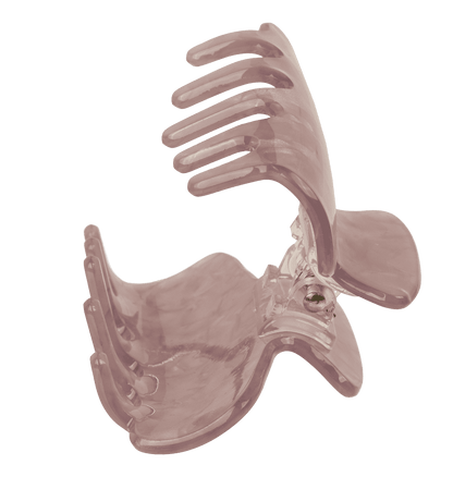 Acrylic hair claw, round, 6 cm,