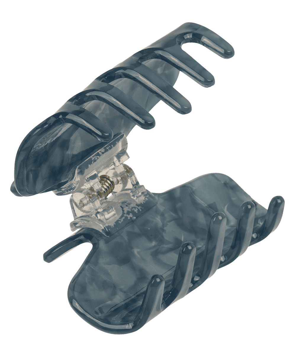 Acrylic hair claw, round, 6 cm,