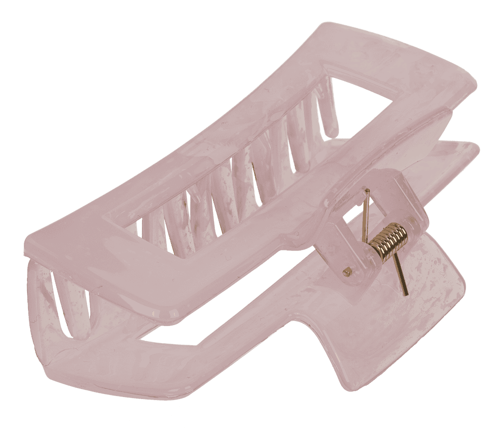 Hair claw, angular, Marble,