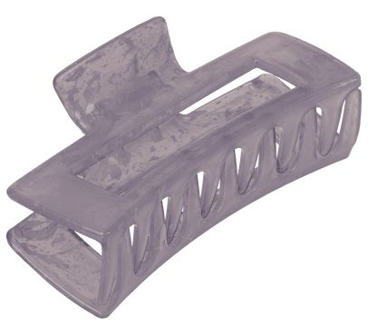 Hair claw, angular, Marble,