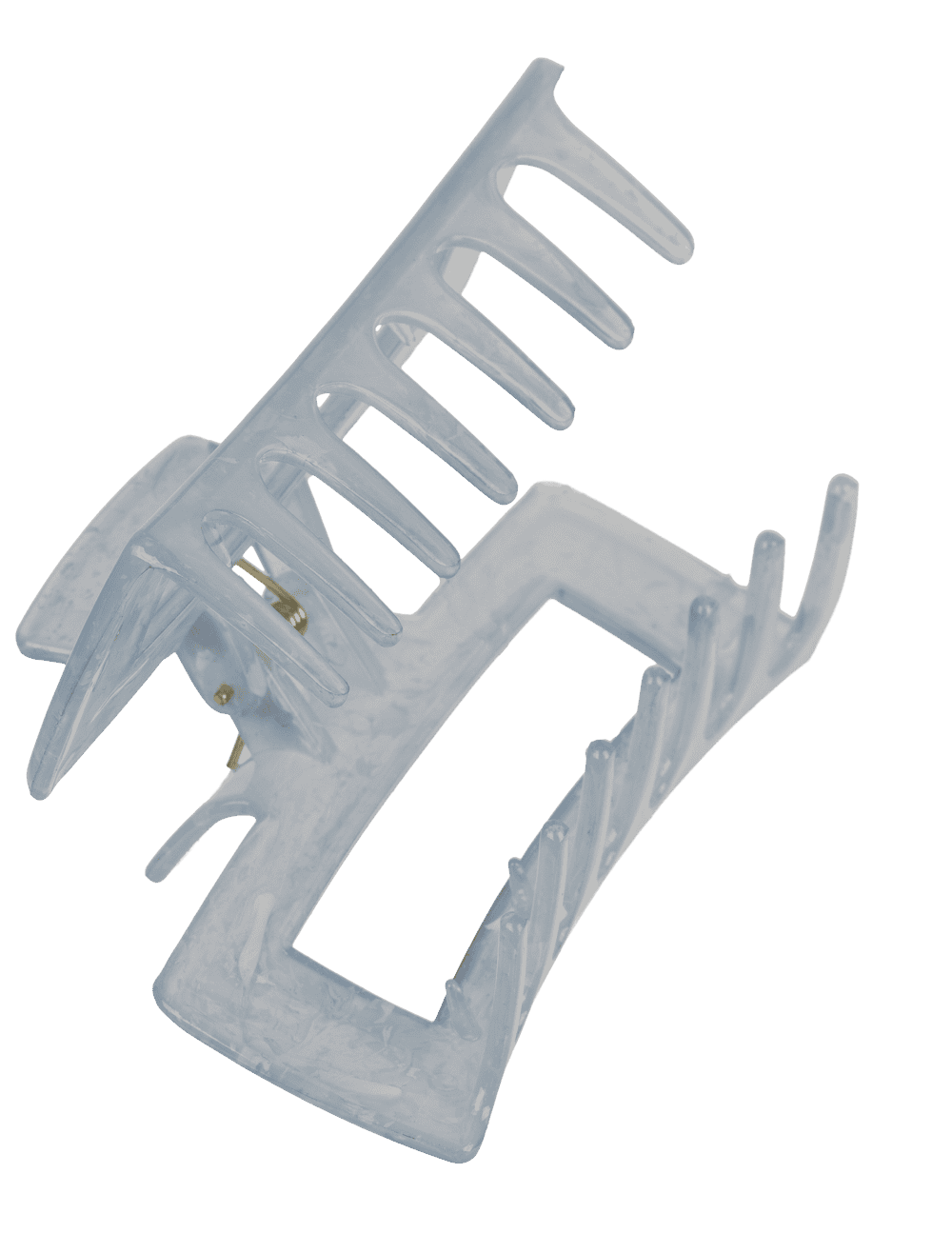 Hair claw, angular, Marble,