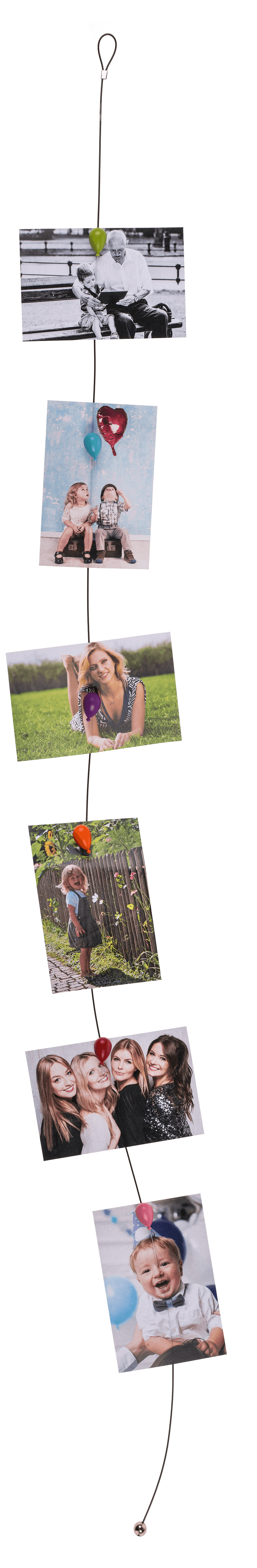 Photo steel wire with 6 magnets , Balloon,