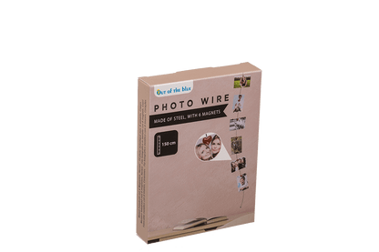 Photo steel wire with 6 magnets, Heart,