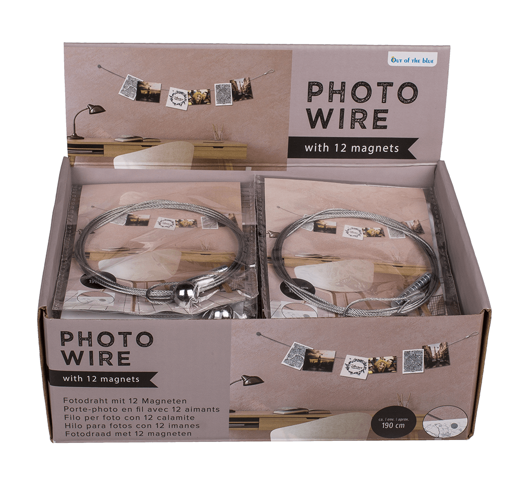 Photo steel wire with 12 magnets ,