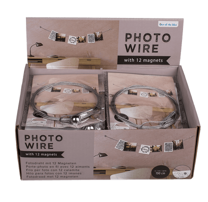 Photo steel wire with 12 magnets ,