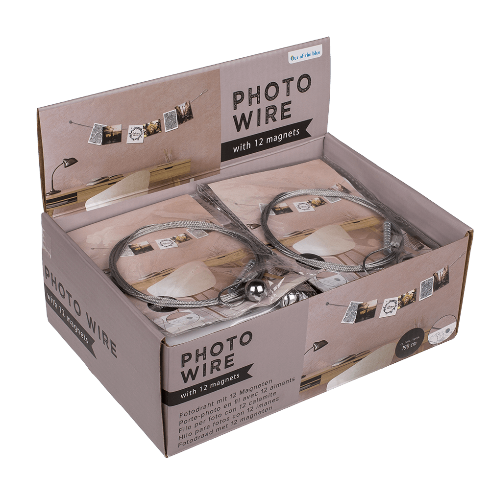 Photo steel wire with 12 magnets ,