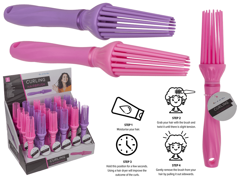 Curling Hairbrush, 22 x 2 cm,