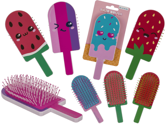 Hair brush with cushion, Kawaii,