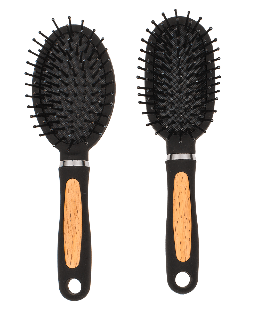 Hairbrush in wooden optic,