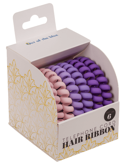 Spiral hair ribbon, Telephone cord, matte,